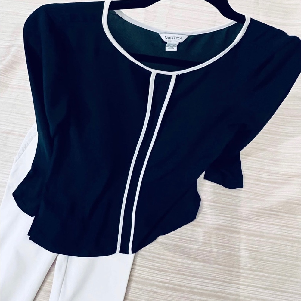 Nautica Long Sleeve Blouse SIZE: XS